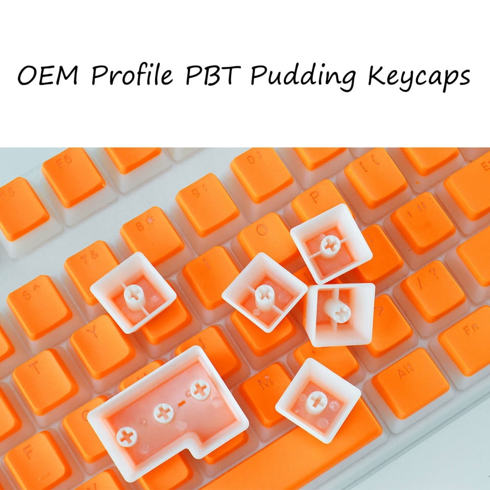 OEM Profile PBT Keycaps 108 Keys Pudding Keycap For Cherry MX Switch