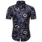 M-5XL Dot-Print Business Casual Shirts for Summer Short Sleeve Regular Large Size Formal Clothing Mens Office Button Up Blouses - Image 4