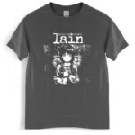 New Arrived Mens t shirt Serial Experiments Lain Tshirt Men Cotton Harajuku Japan Manga Iwakura Tees Homme Black T-shirt - Image 10