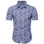 M-5XL Dot-Print Business Casual Shirts for Summer Short Sleeve Regular Large Size Formal Clothing Mens Office Button Up Blouses - Image 14