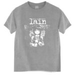 New Arrived Mens t shirt Serial Experiments Lain Tshirt Men Cotton Harajuku Japan Manga Iwakura Tees Homme Black T-shirt - Image 6