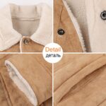 Pu Jacket Men Thick Warm Cashmere Military Bomber Tactical Leather Jackets Mens Outwear Fleece Fur Collar Windbreaker Coat Male - Image 3