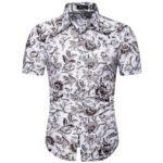 M-5XL Dot-Print Business Casual Shirts for Summer Short Sleeve Regular Large Size Formal Clothing Mens Office Button Up Blouses - Image 10