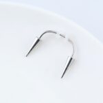 1PC Dracula Nail Steel Smiley Piercing Jewelry Stainless Steel Septum Piercing Body Decorations Vampire Fangs Zombie Teeth Lady - Image 3