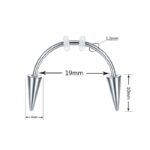 1PC Dracula Nail Steel Smiley Piercing Jewelry Stainless Steel Septum Piercing Body Decorations Vampire Fangs Zombie Teeth Lady - Image 4