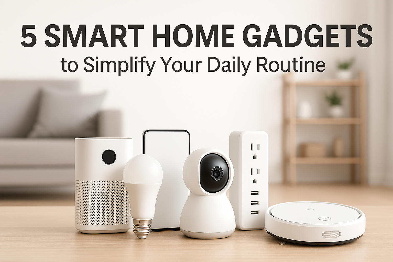 5 Smart Home Gadgets to Simplify Your Daily Routine