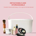 CosBox Portable Makeup Box with LED Mirror - Image 2
